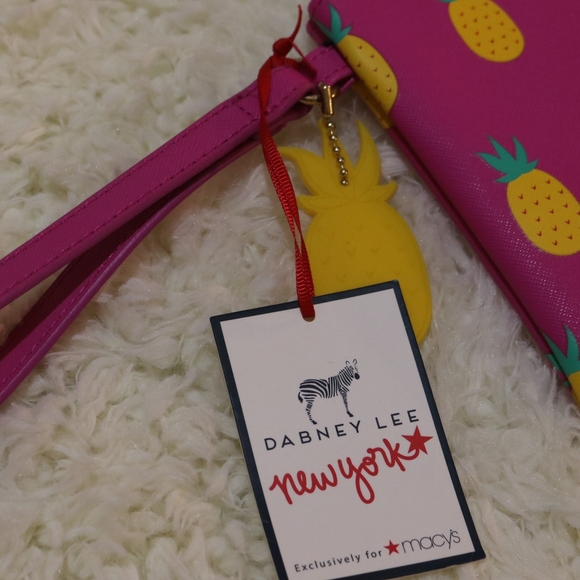 Dabney Lee pink pineapple zipper multi purpose bag - Picture 5 of 5